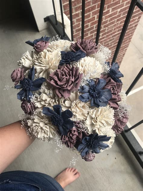 Finishes My Sola Wood Flower Bouquet And Im In Love Rweddingplanning