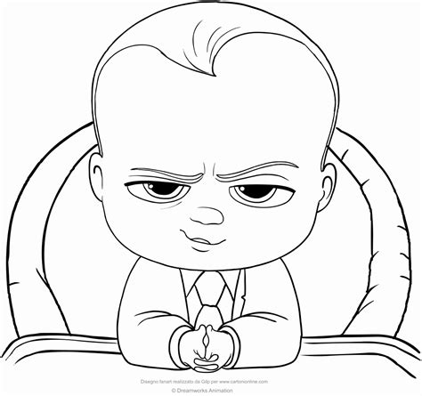 The Boss Baby Coloring Pages At Free Printable