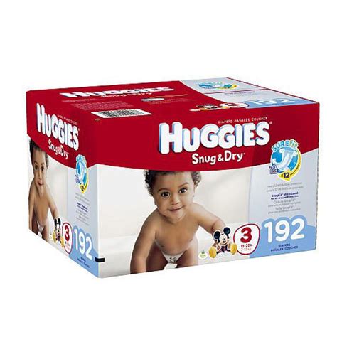 Kimberly Clark Corp Huggies Snug And Dry Size 3 Diapers Mega Pack 192