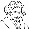 Ludwig van Beethoven Coloring Page - Free Printable Coloring Pages for Kids