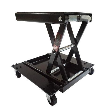 Apextreme 1100 Lb Motorcycle Lift Center Scissor Lift Jack With Dolly