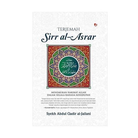 Jual Diva Press Terjemah Sir Al Asrar By Syekh Abdul Qodir Jaelani Buku
