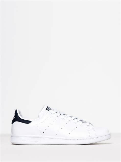 Adidas Unisex Stan Smith Sneakers In White Blue