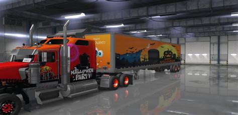 ATS W Halloween Skin Trailer Skins X Haulin Ats Ets Mods