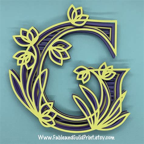 Multi Layered Letter Svg Free For Cricut - Free SVG Cut File