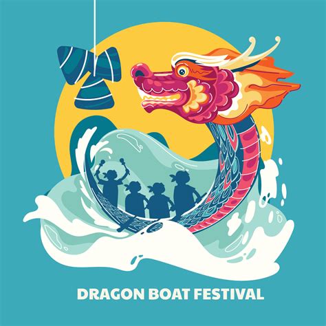 Dragon Boat Festival Illustration 463880 Vector Art At Vecteezy