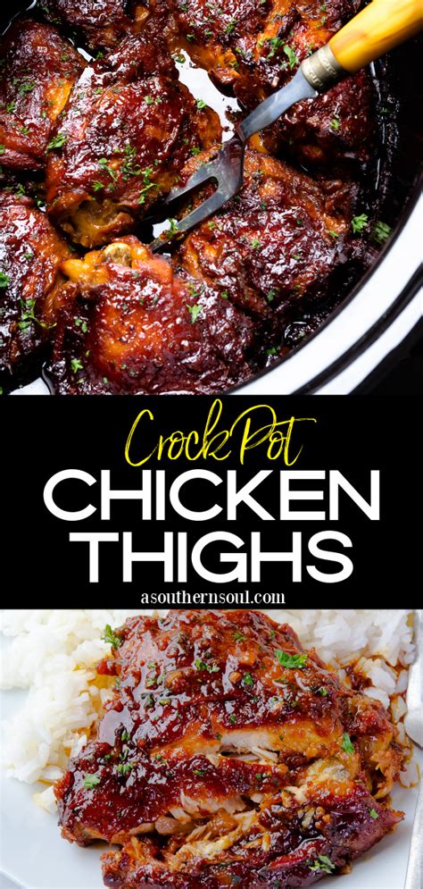 Crock Pot Chicken Thighs A Southern Soul