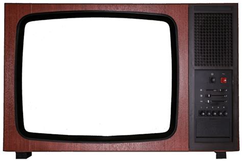 Old Brown Tv Set Transparent Png Stickpng