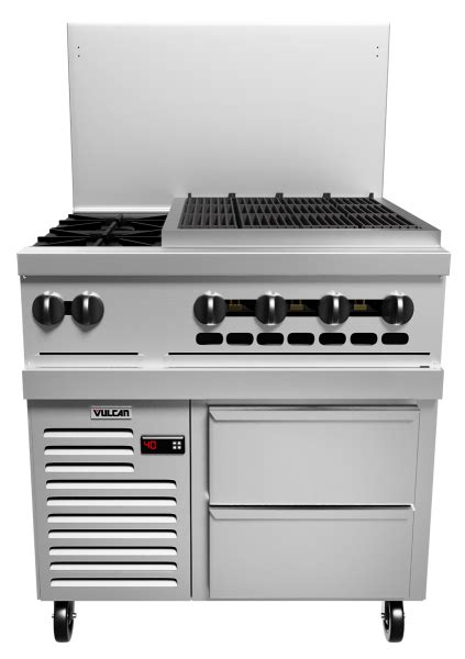 36 Commercial Gas Range With 24 Charbroiler 2 Open Burners