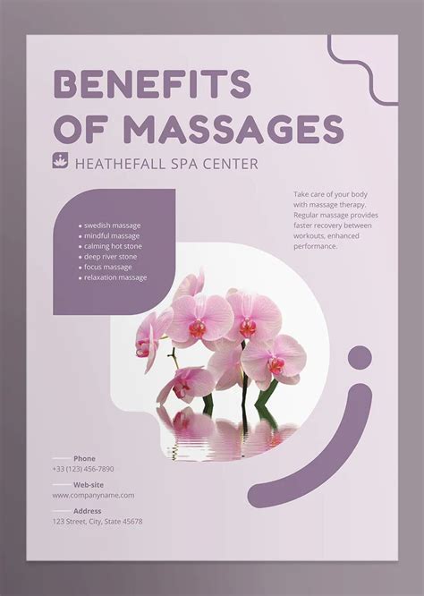 Massage Poster Template Ai Eps Indd Psd Poster Ads Poster Layout Event Poster Sale Poster