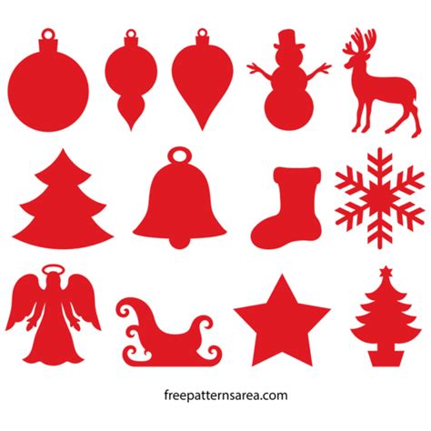 Christmas Silhouette Designs Free Vector Cad And Template Files