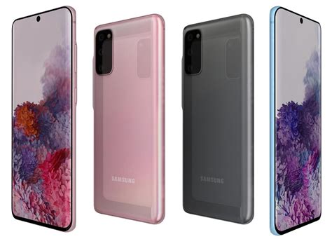 Samsung Galaxy S20 5g All Colors 3d Model Cgtrader