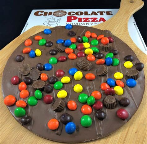 It's actually made up of several ingredients, including sugar, corn syrup, confectioner's glaze, salt, dextrose, gelatin. Peanut Butter Cups and Candy Chocolate Pizza