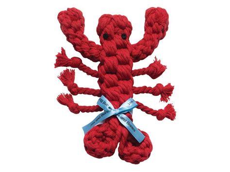 Lobster Natural Rope Dog Toy Rope Dog Toys Tough Dog Toys Rope Dog
