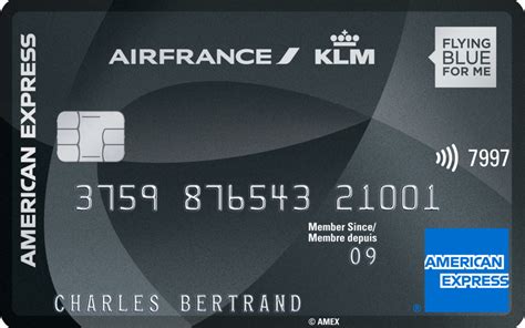 Carte Flying Blue Express American Platinum France Card Klm Air Flying