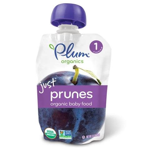 4 baby food brand overall. Plum Organics, Organic Baby Food, Stage 1, Just Prunes, 3 ...