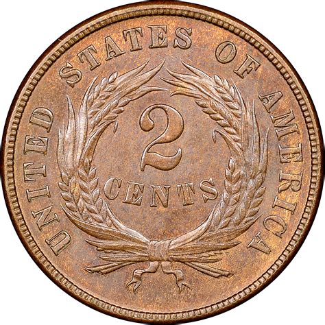 1864 1873 Shield Two Cents Ngc
