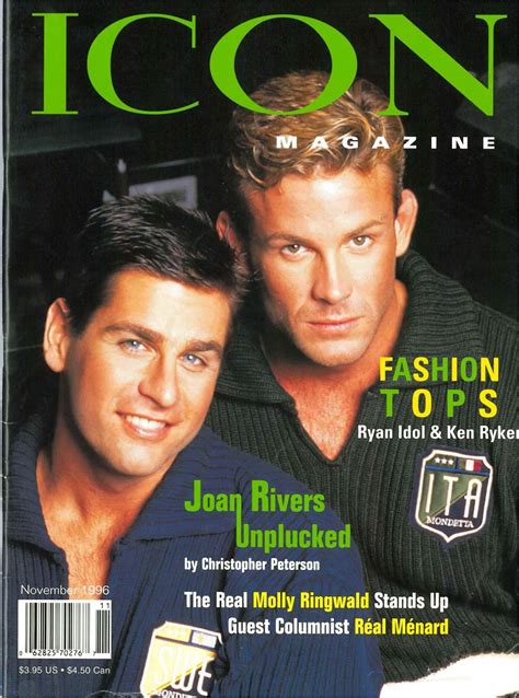 Occupation Gay Fashion Tops Ken Ryker And Ryan Idol For Icon Magazine November 1996