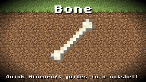 Minecraft Bone Recipe Item Id Information Up To Date Youtube