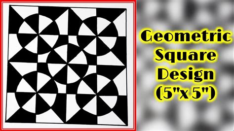 How To Draw Geometric Square Design 5x5 Step By Step Geometric