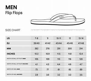 Size Charts Flip Flops Slides Sandals Indosole Singapore