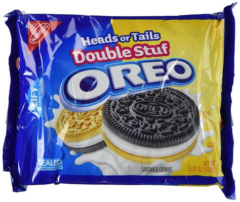 Oreo Heads Or Tails Double Stuffed Sandwich Cookies Ounce
