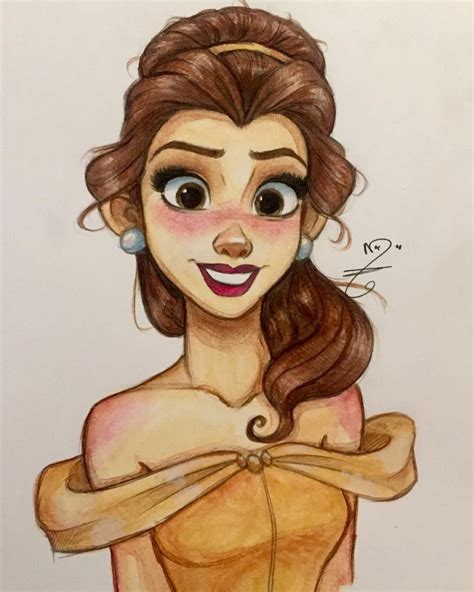 Maureen Narro No Instagram “bella ” Pinturas Disney Bocetos Dibujo De Bella