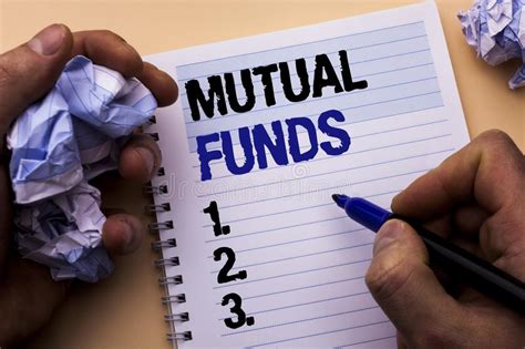 Handwriting Text Mutual Funds Concept Meaning Investment Strategy To
