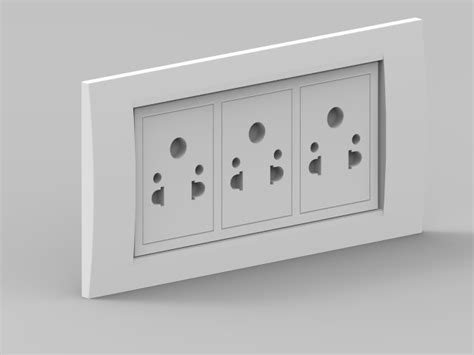 Electric Switch Board 3d Cad Model Library Grabcad