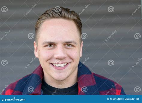 Happy Attractive Young Man With A Warm Smile Stock Photo Image Of