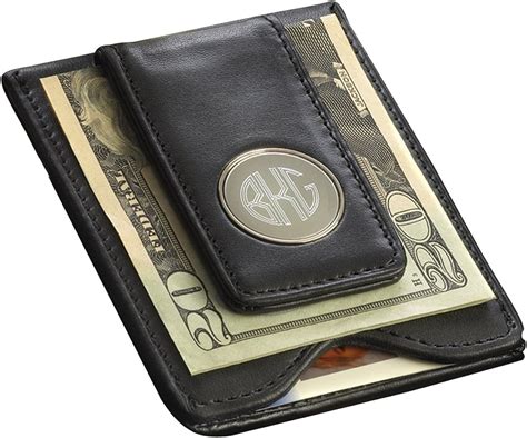 Personalized Leather Wallet Leather Money Clip At Amazon Mens