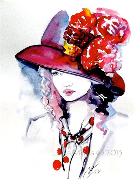 Items Similar To Fashion Illustration Watercolor Original Painting By