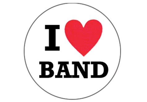 Music In Motion I Love Band Stickers Pkg100 Music Stickers Love