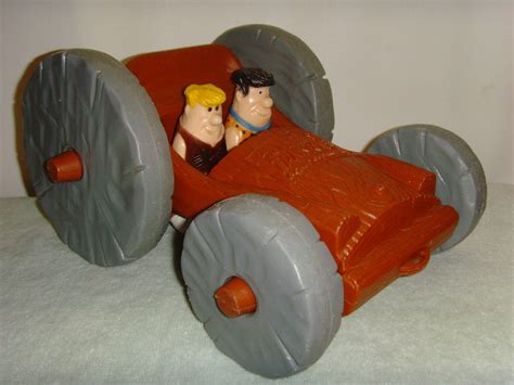 1976 Flintstones Toy Car Pebbles Fred Barney Rubble