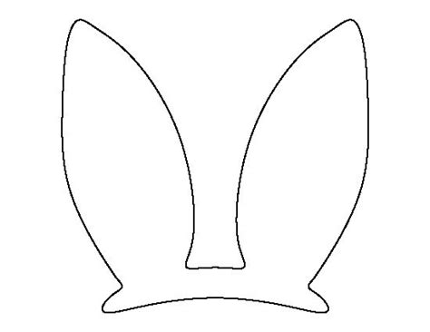| we have 31 images about bunny ear template printable including images, pictures, pdf, wword, and more. Oreilles de lapin | Oreille de lapin, Panier de pâques ...