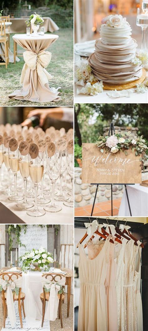 Champagne Neutral Wedding Color Ideas For 2017 Trends Champagne Wedding