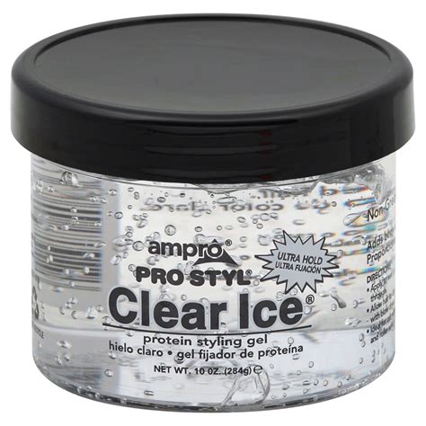 Ampro Pro Style Clear Ice Ultra Hold Protein Styling Gel 10 Oz 3 Packs
