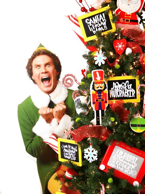 Buddy the ELF themed Tree - A girl and a glue gun