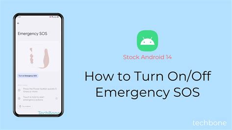 How To Turn On Off Emergency Sos Android Youtube