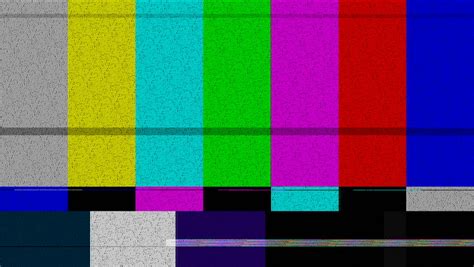 4k 4096x2304 Static Tv Color Bar Test Pattern Stock