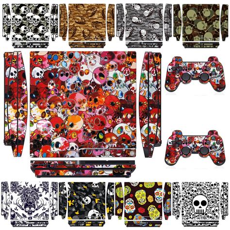 Skull 2311 Vinyl Skin Sticker Protector For Sony Ps3 Slim Playstation 3