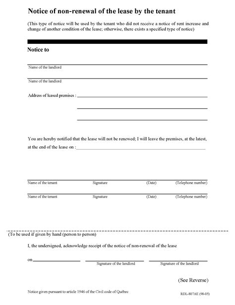 Does a landlord not renewing a lease need a reason? Not Renewing Lease Letter Template Samples | Letter Template Collection