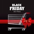 Viernes negro de compras | Vector Premium