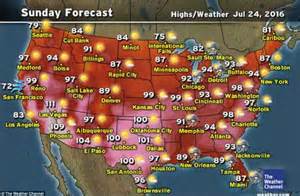 Us Heat Map United States Of America Heat Map