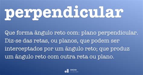 O Que é Algo Perpendicular