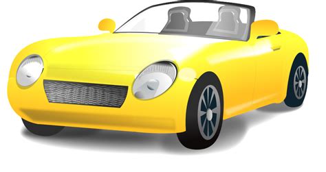 voiture cabriolet jaune cliparts images photos gratuites | images gratuites et libres de droits