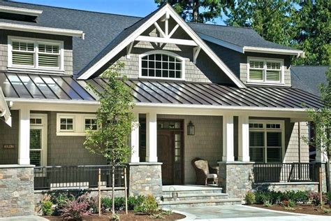 For instance, asphalt is a common material for roofing, because it's cheap and easy to produce. black metal roof black steel roof black metal roof exterior traditional with stone column for ...