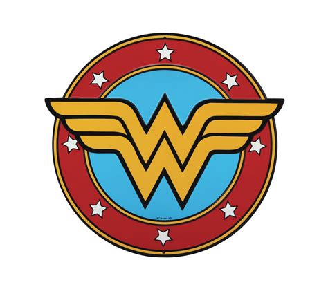 Dec192840 Dc Wonder Woman Logo Die Cut Tin Sign Previews World