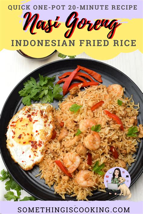 Nasi Goreng Indonesian Fried Rice With Shrimp Somethings Cooking