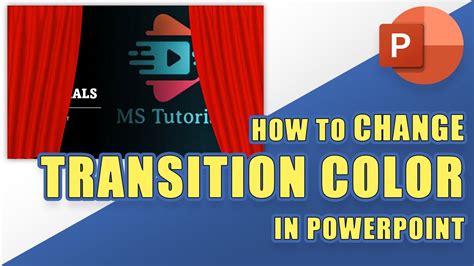 How To Change The Color Of Any Transition To Any Other Color In Powerpoint Youtube